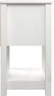 vidaXL - Nachtkastje - 40x35x61,5 - cm - massief - grenenhout - wit