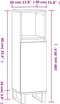 vidaXL - Badkamerkast - 30x30x100 - cm - bewerkt - hout - sonoma - eikenkleurig