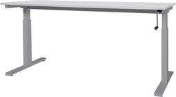 Schaffenburg Verstelbaar Bureau - Slinger 160x80 wit - alu frame