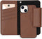 Selencia Hoesje Geschikt voor iPhone 13 Hoesje Met Pasjeshouder - Selencia Surya 2-in-1 Uitneembare Vegan Lederen Bookcase - Bruin