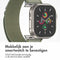 imoshion Nylon Alpine bandje - Geschikt voor Apple Watch 1, 2, 3, 4, 5, 6, 7, 8, 9, 10 (42 mm), SE - 38/40/41 mm - Olijfgroen - One Size