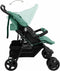 vidaXL - Tweelingkinderwagen - staal - groen