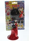 PexKids kindertoeter posthoorn - rood / zilver