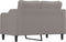 vidaXL - Tweezitsbank - 140 - cm - stof - taupe