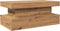 vidaXL - Salontafel - met - LED-verlichting - 90x50x40cm - artisanaal - eikenkleur