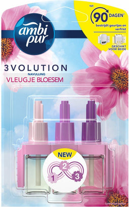 Ambi Pur 3Volution - Elektrische Luchtverfrisser Navulling - Vleugje Bloesem (20 ml)