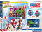 Clementoni - 4-in-1 Spidey Speelset - Meerdere spellen - 2 Puzzels - Memoryspel - 6 Blokken - Educatief Speelgoed - Vanaf 6 Jaar