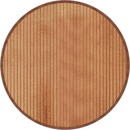 vidaXL - Vloerkleed - rond - 60 - cm - bamboe - naturel