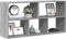 vidaXL - Wandschap - 100x25x50 - cm - bewerkt - hout - grijs - sonoma - eikenkleurig