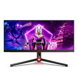 AOC Agon Pro AG344UXM - Gaming Monitor - WQHD IPS 170Hz 34 Inch - Zwart/Rood