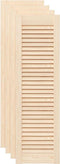 vidaXL - Kastdeuren - met - lamellen - 4 - st - 99x29,5 - cm - massief - grenenhout