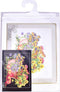 Thea Gouverneur - Borduurpakket met telpatroon - 2083.05 - Voorgesorteerde DMC Garens - Viooltjes - Zwart Aida - 34 cm x 42 cm - DIY Kit - DIY Kit