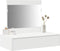 vidaXL - Wand-kledingtafel - Wit - 83x40x70 - cm