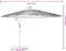 vidaXL - Parasol - met - stalen - paal - 246x246x230 - cm - blauw
