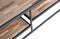 WOOOD Vic Salontafel - Hout/Metaal - Teak/Zwart - 40x120x60