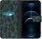 iMoshion Hoesje Geschikt voor iPhone 12 Pro / 12 Hoesje Met Pasjeshouder - iMoshion Design Softcase Bookcase - Zwart / Meerkleurig / Groen / Green Leopard