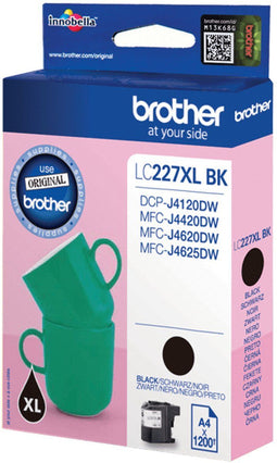 Brother LC-227XLBK - Inktcartridge zwart - 1.200 pagina's ISO/IEC 24711 - 25 ml
