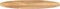 vidaXL - Tafelblad - ovaal - 100x50x2,5 - cm - massief - mangohout