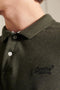 Superdry Heren - Klassiek piqué poloshirt - 100% biologisch katoen - Donkergroen