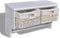 vidaXL Wandschap - 60x23,5x33 cm - 2 manden 4 haken - wit