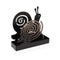 Steun voor anti-muggen spiralen Versa Zwart Metaal 5 x 17 x 17 cm Slak