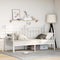 vidaXL - Ligbedframe - met - Opberglade - Wit - 75x190 - cm - Staal