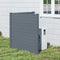 Coast Tuinscherm Set van 2 Panelen 123 × 123 cm – Grijs – Privacy Scherm met Grondpennen voor Airco,