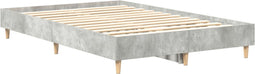 vidaXL - Bedframe - 120x190 - cm - Beton - Grijs - Gemaakt - van - Hout