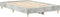 vidaXL - Bedframe - 120x190 - cm - Beton - Grijs - Gemaakt - van - Hout