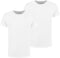 Bamboo - T-shirt Heren - Ronde Hals - Extra Lang - Anti Zweet - Wit (2 stuks)