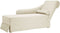 vidaXL - Chaise - longue - met - bolster - en - rechterarmleuning - fluweel - crème