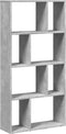 vidaXL - Boekenkast - 60x20x120 - cm - bewerkt - hout - betongrijs