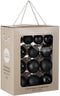 Mica Decorations Kerstballen Set - 26 Stuks - Ø7 cm - Glas - Zwart