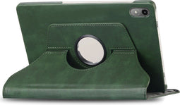 imoshion Tablet Hoes - Geschikt voor Lenovo Tab P12 - 360° Draaibare Bookcase - Groen