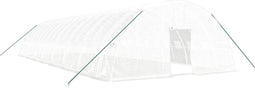 vidaXL - Tuinkas - met - stalen - frame - 96 - m² - 16x6x2,85 - m - wit