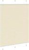 vidaXL - Plissé - rolgordijn - 110x150cm - stofbreedte - 109,4cm - polyester - crème