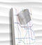 Sigel glasmagneetbord - Artverum - 91x46cm - White Wave - SI-GL260