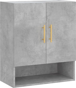 vidaXL - Wandkast - 60x31x70 - cm - bewerkt - hout - betongrijs
