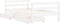 vidaXL - Kinderbedframe - met - lades - 80x160 - cm - massief - grenenhout - wit