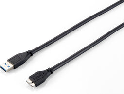 Equip KP7720 - USB 3.0 A naar Micro USB B Kabel - 1,8 m - Zwart
