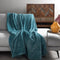 Dutch Decor - MARA - Plaid 150x200 cm - Sagebrush Green - groen - effen - zigzag patroon - superzacht - Deken