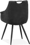 Eetkamerstoel Ayla - Antraciet (set van 2 stoelen)
