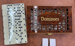 Domino dubbel 6 dik in MDF kist(Let op! Per Stuk!)