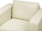 HELSINKI - Fauteuil - Beige - Leer