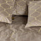 PTMD Lizze Beige Velvet Bedspread Embroidery Pattern