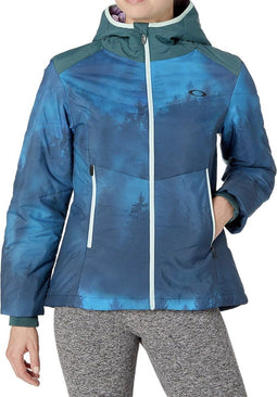 Oakley-rio-2-0-insulated-dwr-jackets-blue-forest voor dames Maat XS