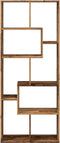 vidaXL - Kamerscherm - / - boekenkast - 67x25x161,5 - cm - hout - oud - houtkleur