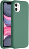 Accezz iPhone 11 - Liquid Silicone Backcover - Schokabsorberend - Donkergroen