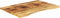 vidaXL - Tafelblad - met - ronding - 100x60x2,5 - cm - massief - ruw - mangohout