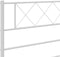 vidaXL - Hoofdbord - 100 - cm - metaal - wit